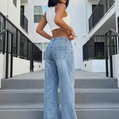 High Waist Wide Leg Jeans