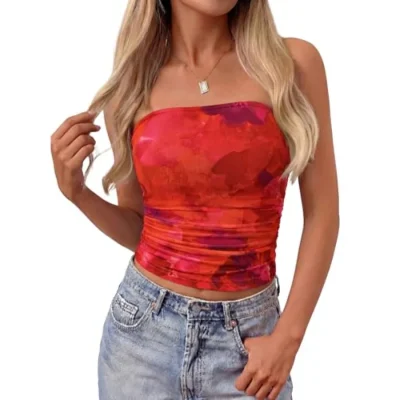 Women Floral Tube Top
