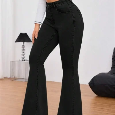 Flared Denim Jeans