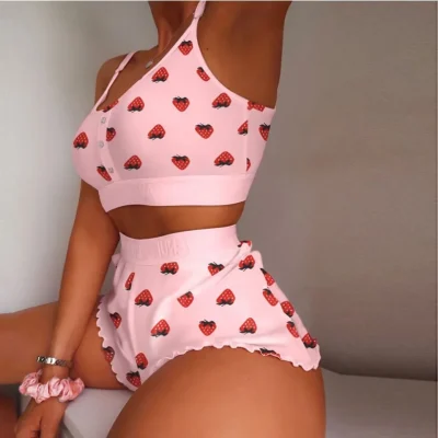 Cute Print Pajama Set