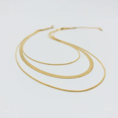 18K Gold Plated Layered Necklaces