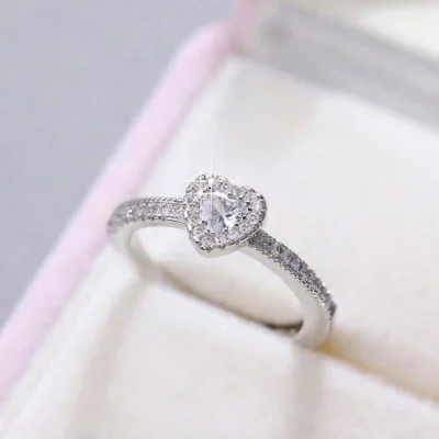 Heart Shaped Diamond Ring